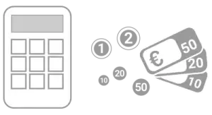 Icône représentant une gestion des commandes